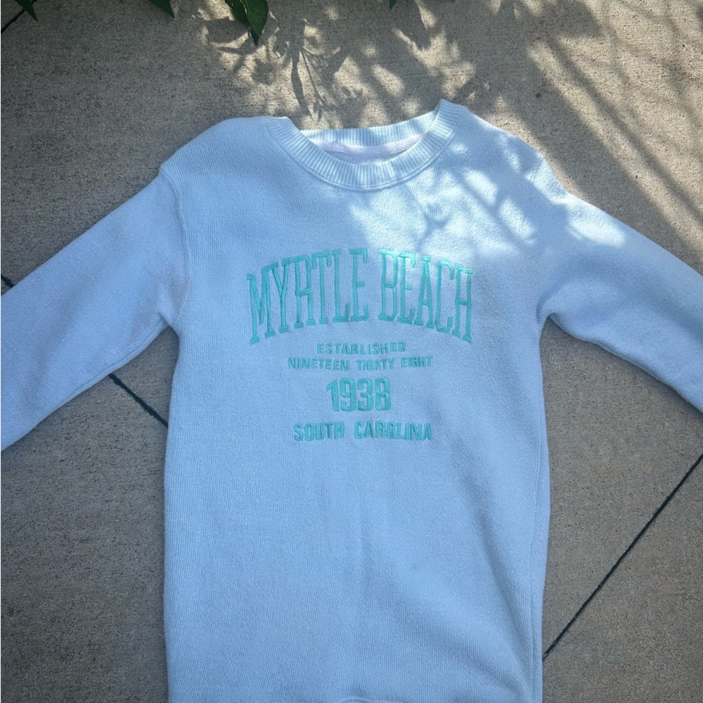 Light Blue Graphic Sweatshirt